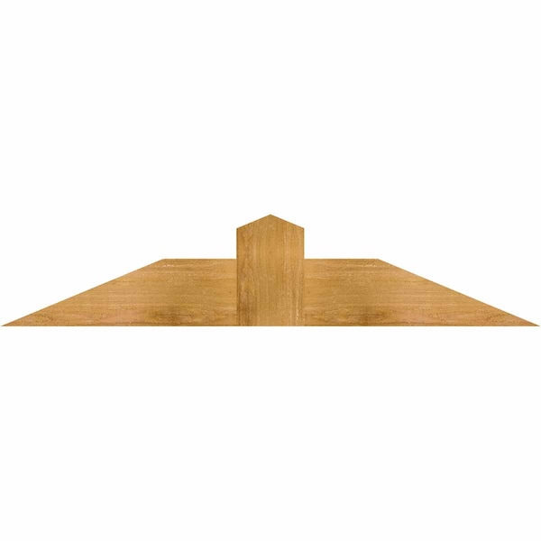 Ekena Millwork Portland Rough Sawn Timber Gable Bracket, Western Red Cedar, 48"W x 10"H x 2"D x 6"F, 5/12 Pitch GBW048X10X0206POR00RWR - main